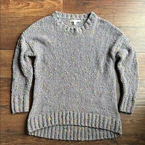 Seven7 Gray Speckled Sweater | Cozy Sweater | Fall Sweater